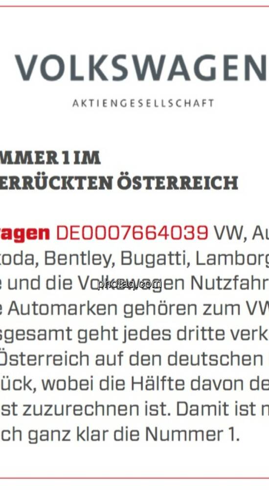 Volkswagen Nummer 1 im autoverrückten Österreich VW Audi Seat