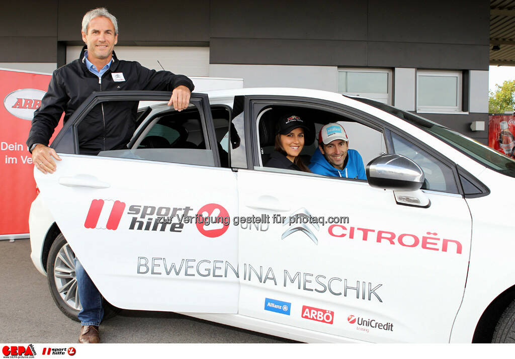 Michael Konsel, Ina Meschik und Wilhelm Denifl (AUT). (Foto: GEPA pictures/ Philipp Brem) (20.09.2013) 