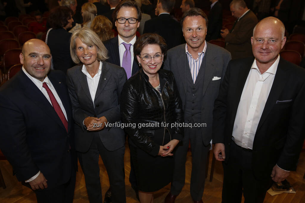 Die Mitwirkenden v.r.n.l. Roman Anhanlger, Nikolaus Kimla, Margarete Kriz-Zwittkovits, Manfred Kastner, Claudia Daeubner, David Ungar-Klein, © Go ahead/pipeliner (20.09.2013) 