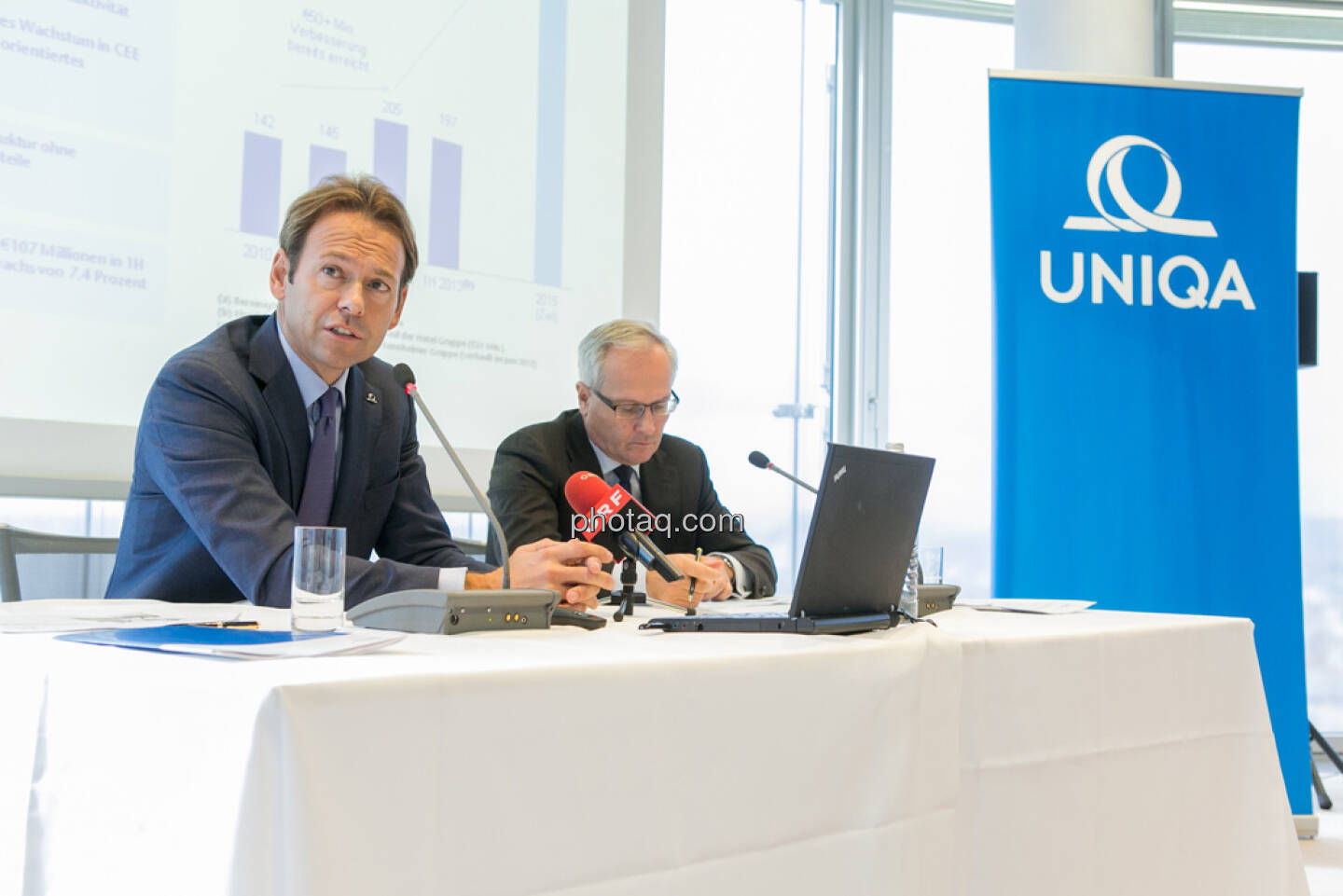 Andreas Brandstetter, CEO UNIQA Insurance Group AG, Hannes Bogner, CFO UNIQA Insurance Group AG 
 