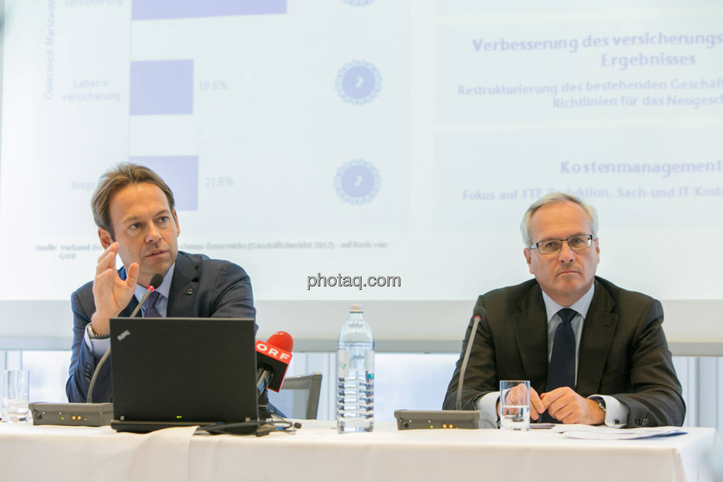 Andreas Brandstetter, CEO UNIQA Insurance Group AG, Hannes Bogner, CFO UNIQA Insurance Group AG 
 