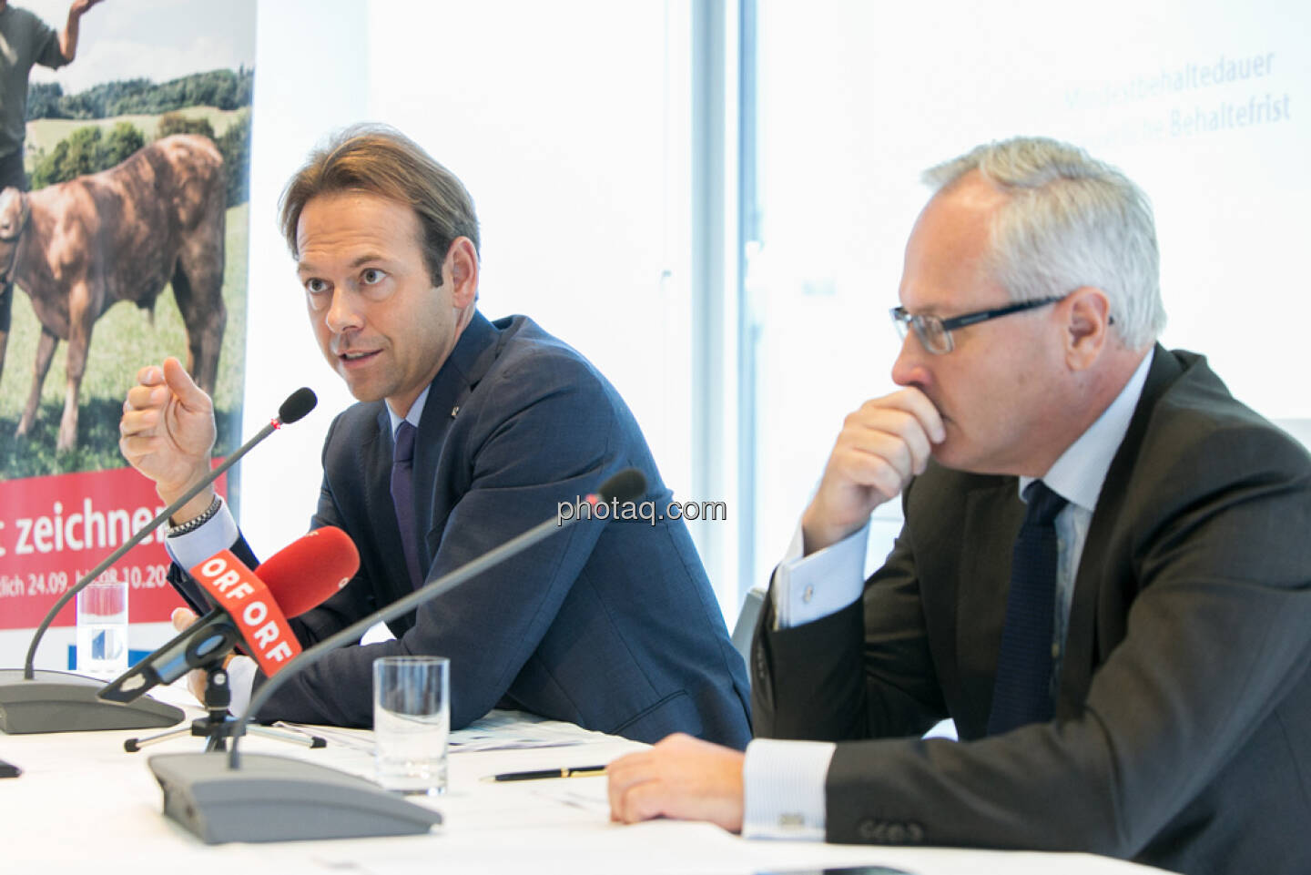Andreas Brandstetter, CEO UNIQA Insurance Group AG, Hannes Bogner, CFO UNIQA Insurance Group AG 
 