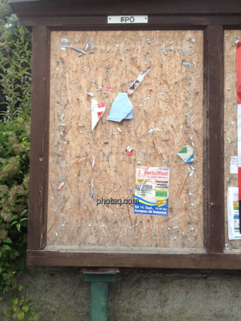 (fast) leere FPÖ Plakatwand (29.09.2013) 