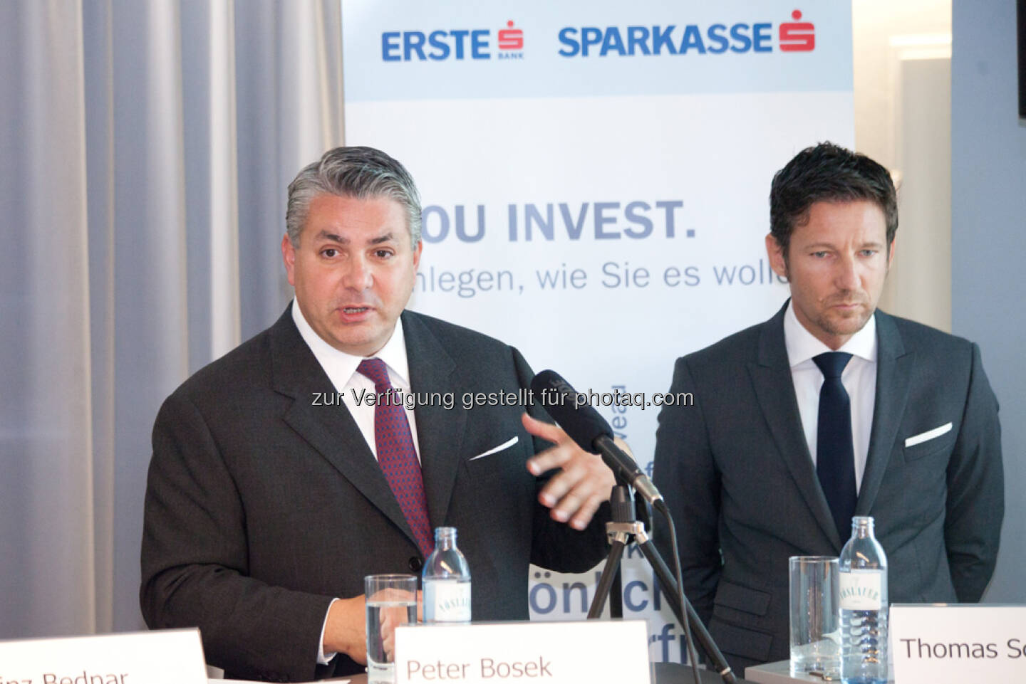 Peter Bosek (Erste Bank Österreich Vorstand), Thomas Schaufler (Erste Asset Management Vorstand)