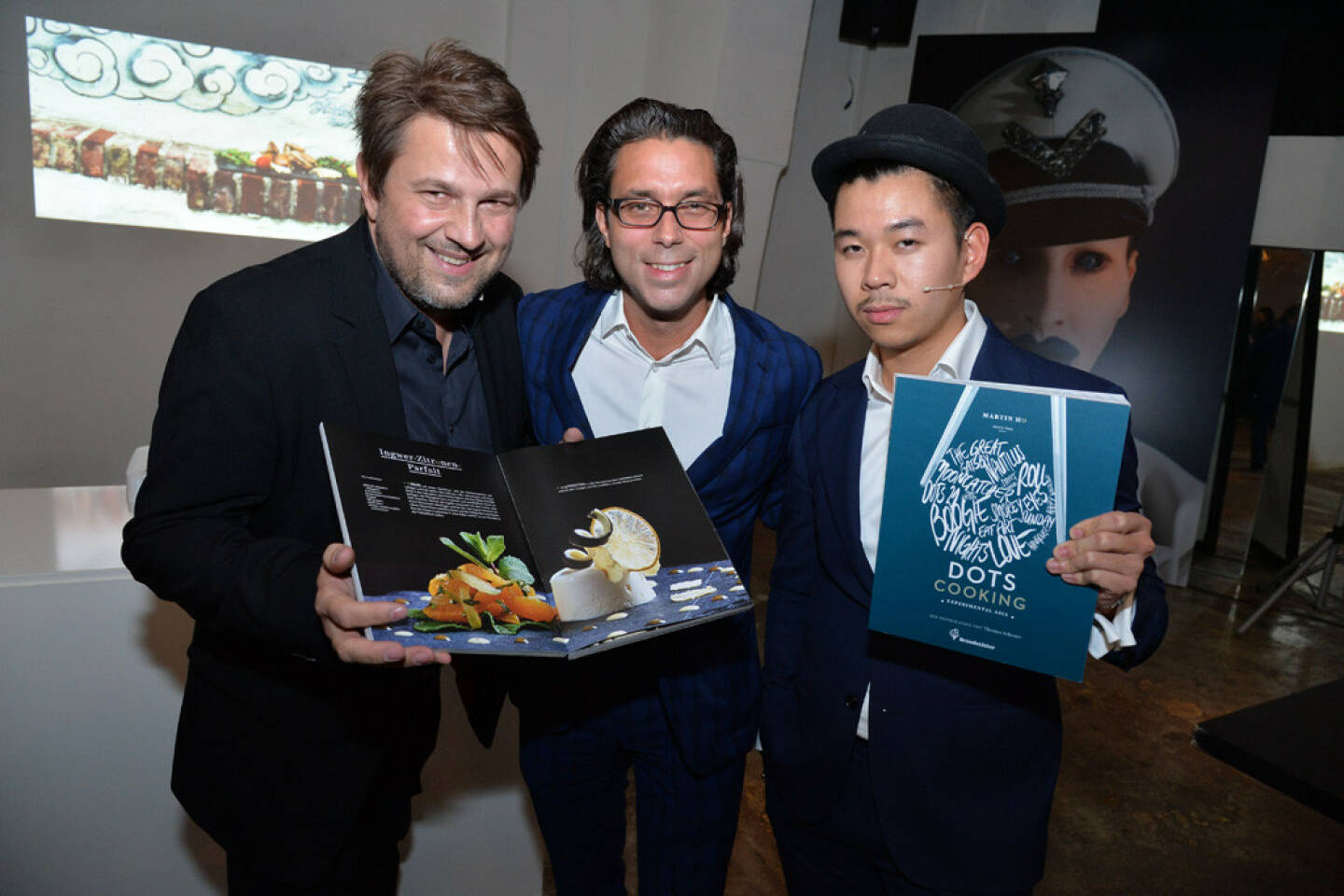 Thomas Schauer (Fotograf), Niki Brandstätter (Verleger), Martin Ho (Gastronom)