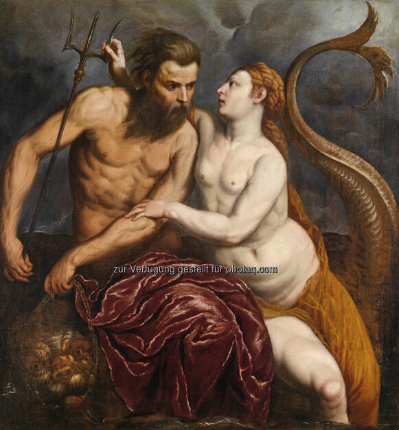 Paris Bordon (1500 - 1571) Neptun und Amphitrite, Öl/Leinwand, 106 x 98,5 cm 
Schätzwert € 100.000 - 150.000 
Auktion 15. Oktober 2013 , © Dorotheum (10.10.2013) 