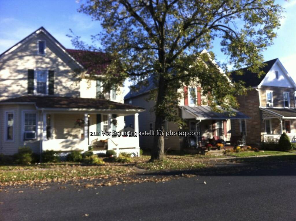 Typische US-Häuser in Pennsylvania, © Kalbacher / Lehenbauer (10.10.2013) 