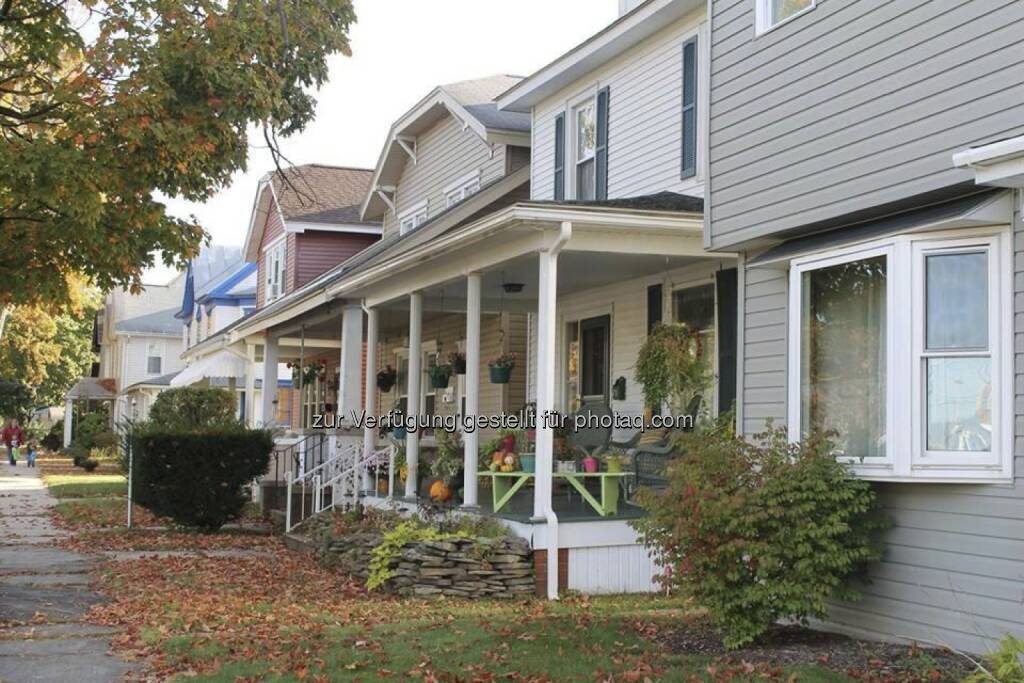 Typische US-Häuser in Pennsylvania, Immobilien, USA (10.10.2013) 
