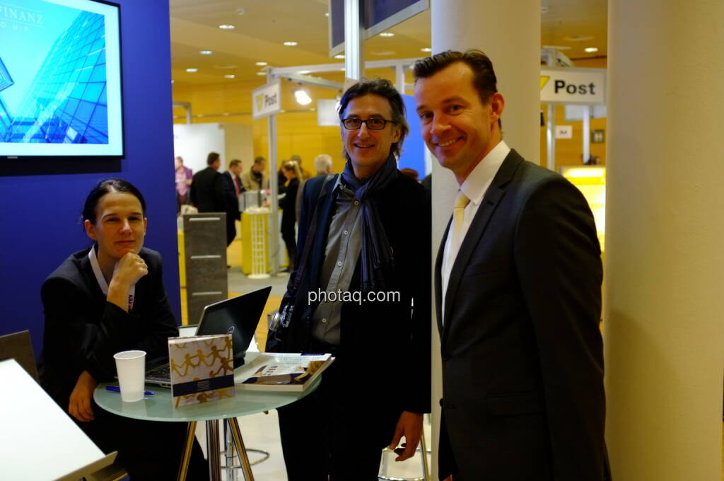 Bettina Schragl (Immofinanz), Josef Chladek, Gerhard Kürner (voestalpine): Inspiration für boerse-social.com (17.10.2013) 