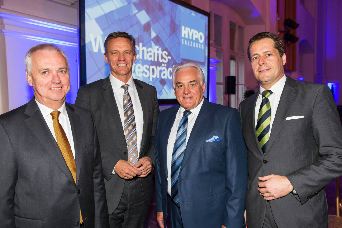 Hypo Wirtschaftsgespräche 2013 in der Residenz. Foto: Andreas Kolarik, 17.10.13 Reinhard Salhofer, Karsten Benz, Günther Ramusch, Günter Gorbach