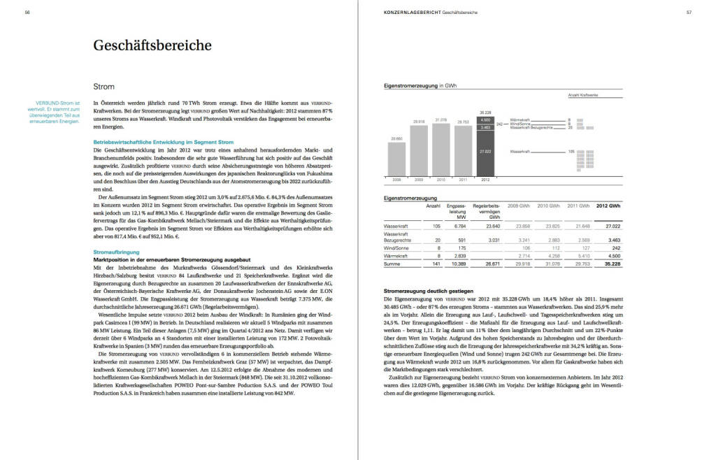 Geschäftsbereiche, © Verbund (22.10.2013) 