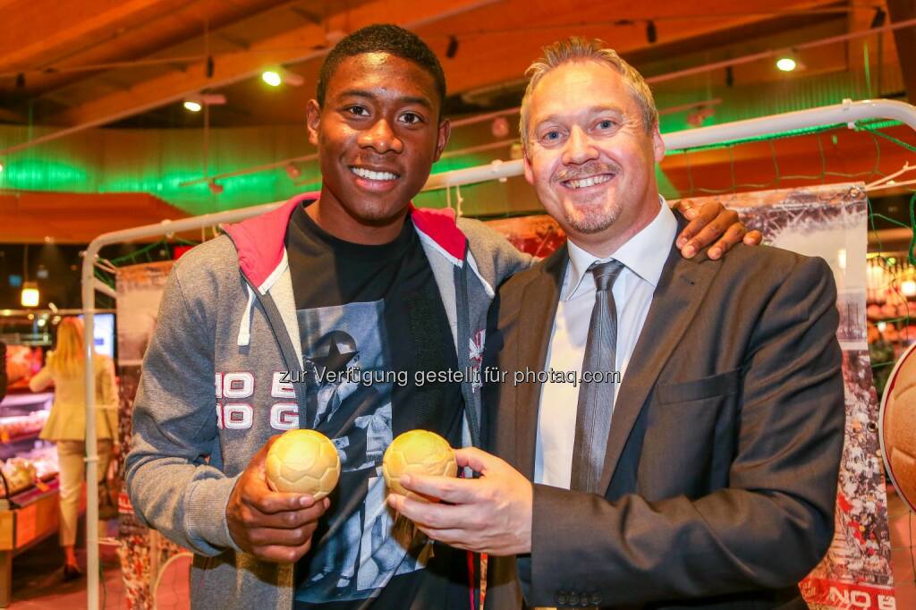 Maximarkt Neueröffnung Anif, Salzburg: David Alaba, Thomas Schrenk, (Bild: wildbild) (22.10.2013) 