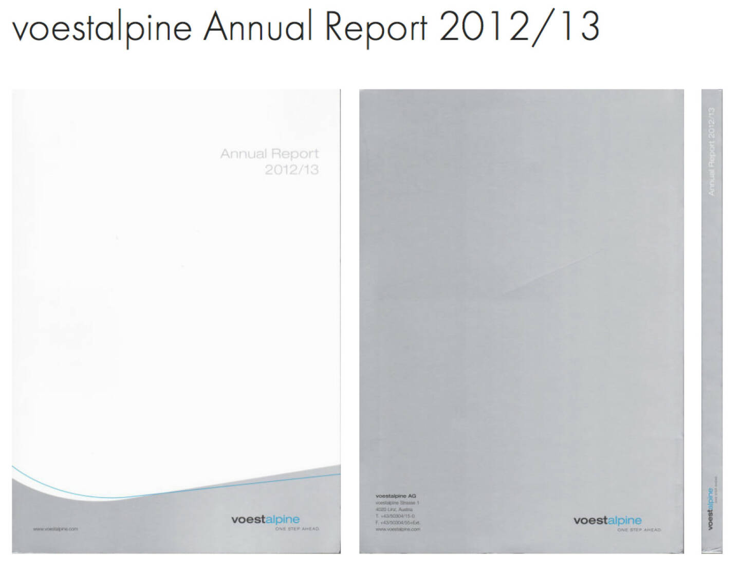 voestalpine Geschäftsbericht http://josefchladek.com/companyreport/voestalpine_annual_report_201213