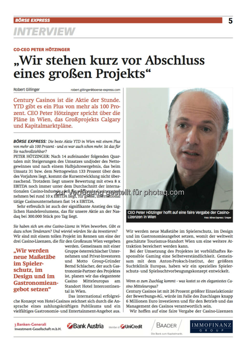 Börse Express-PDF neu: Interview