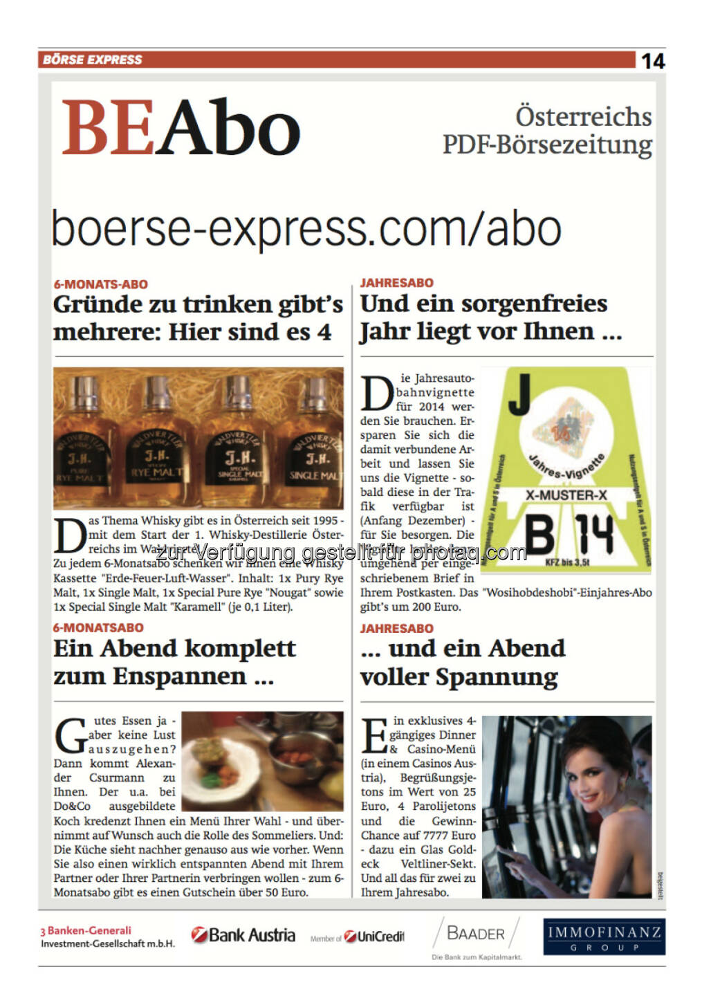 Börse Express-PDF neu: Abohinweise http://www.boerse-express.com