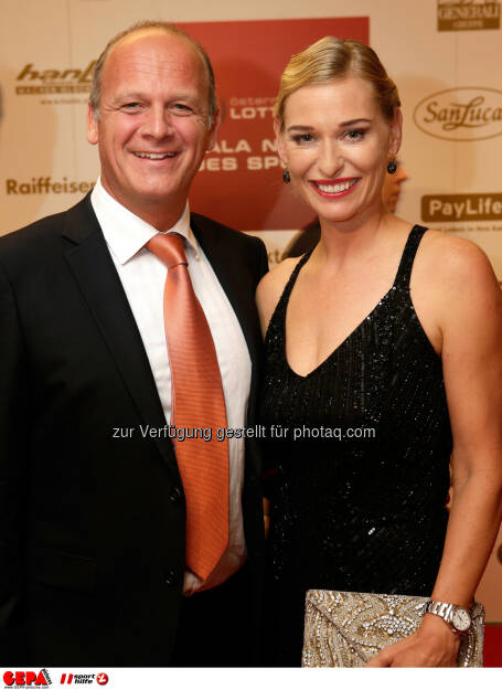 Herwig Straka und Barbara Schett. Foto: GEPA pictures/ Walter Luger (02.11.2013) 