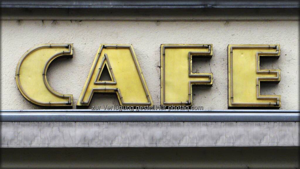 Cafe ; Schild, © Volker Plass (15.12.2012) 