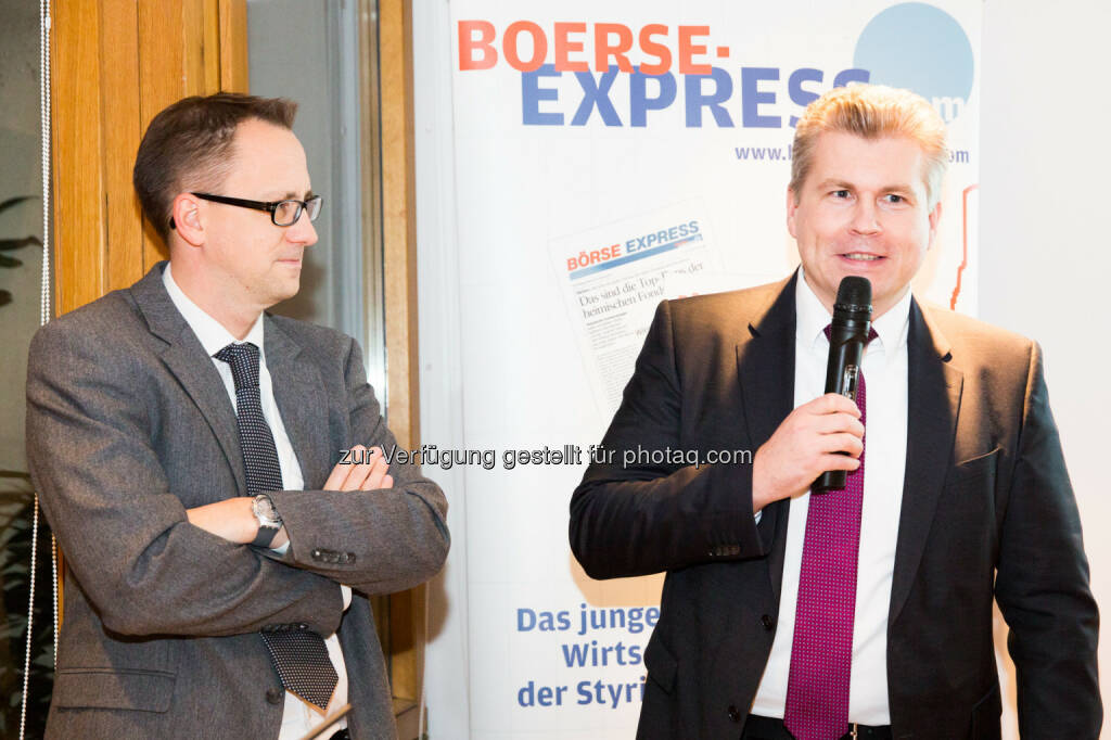 Stefan Maxian (RCB), Thomas Neuhold (Kepler Cheuvreux), © BE/Franz Reiterer (21.11.2013) 