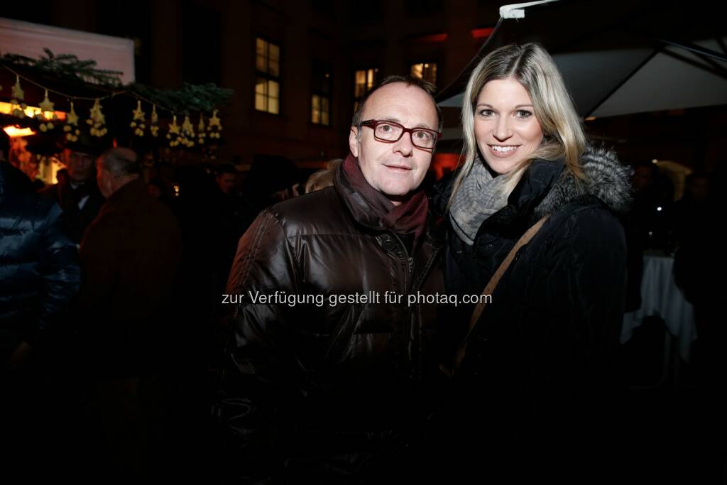 Medienunternehmer Reinhold Gmeinbauer , Kommunikatorin Alexandra Seyer, © leisure.at/Roland Rudolph (23.11.2013) 