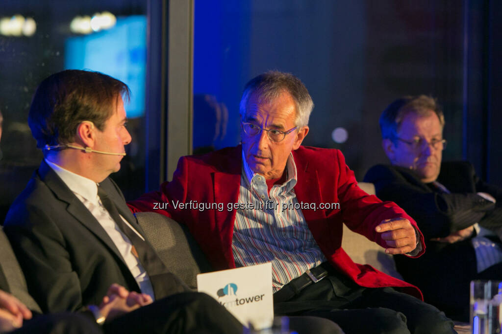 Rainer Nowak, Chefredakteur „Die Presse“, Stephan Schulmeister, Wifo,  Eduard Zehetner, CEO Immofinanz Group, © Martina Draper für Immofinanz (26.11.2013) 