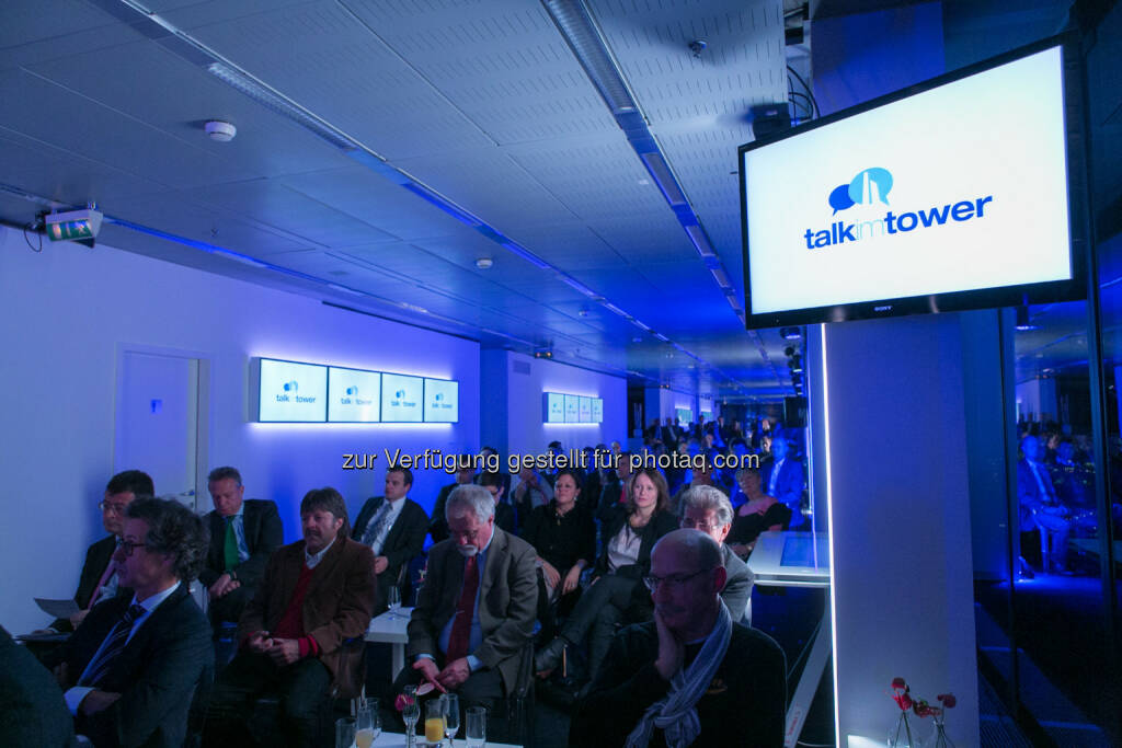 Talk im Tower, Bildschirme, © Martina Draper für Immofinanz (26.11.2013)