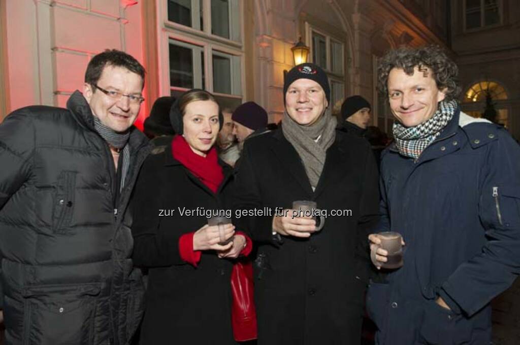 Roman Rafeiner (Erste Group), Martin Michalky (RCB), Andreas Posavac (Ipreo), © Wiener Börse AG (29.11.2013) 