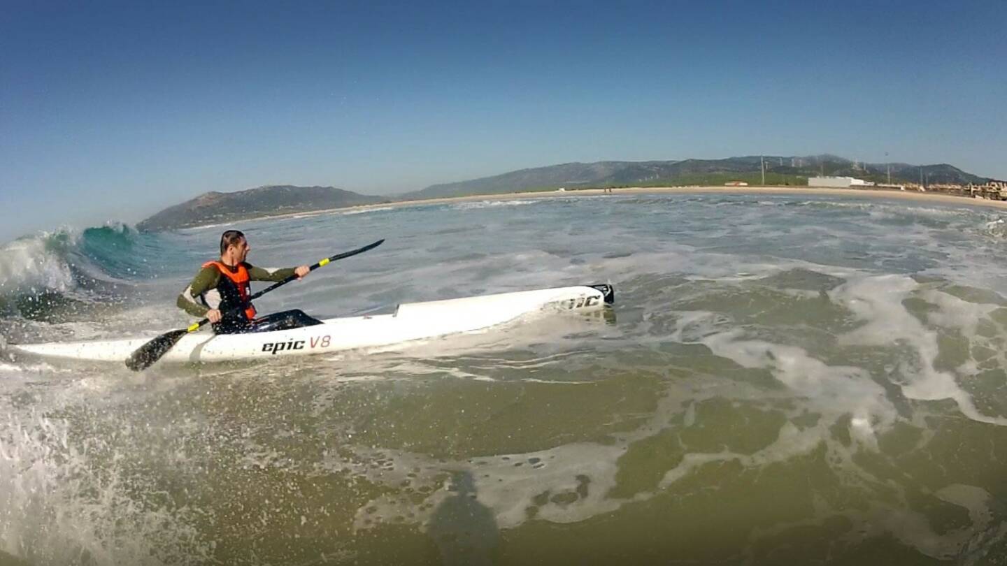 Andreas Kern, Wikifolio, im Surfski Center Tarifa 