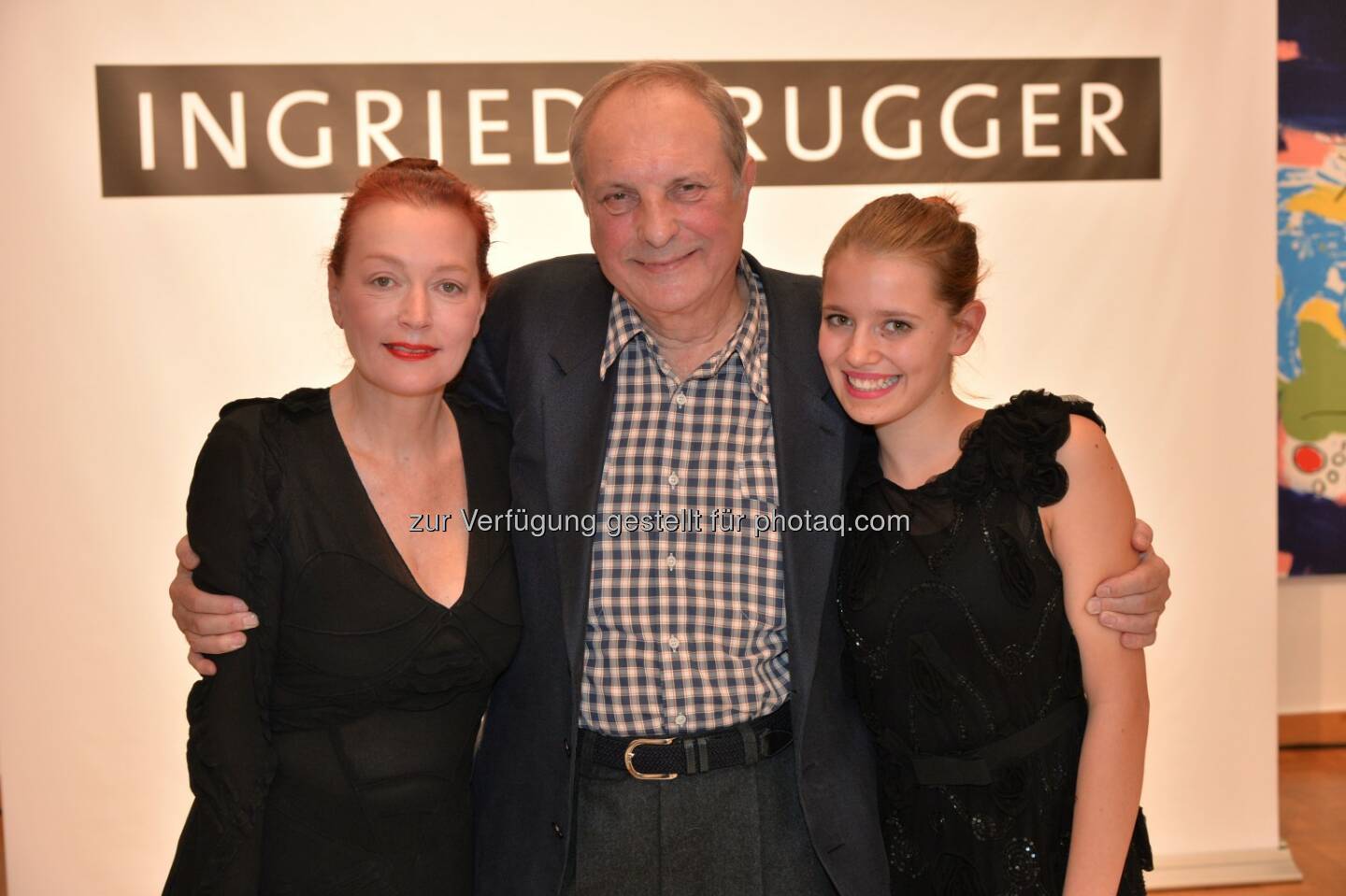 Designerin Ingried Brugger, Christian Ludwig Attersee, Lilli Brugger 