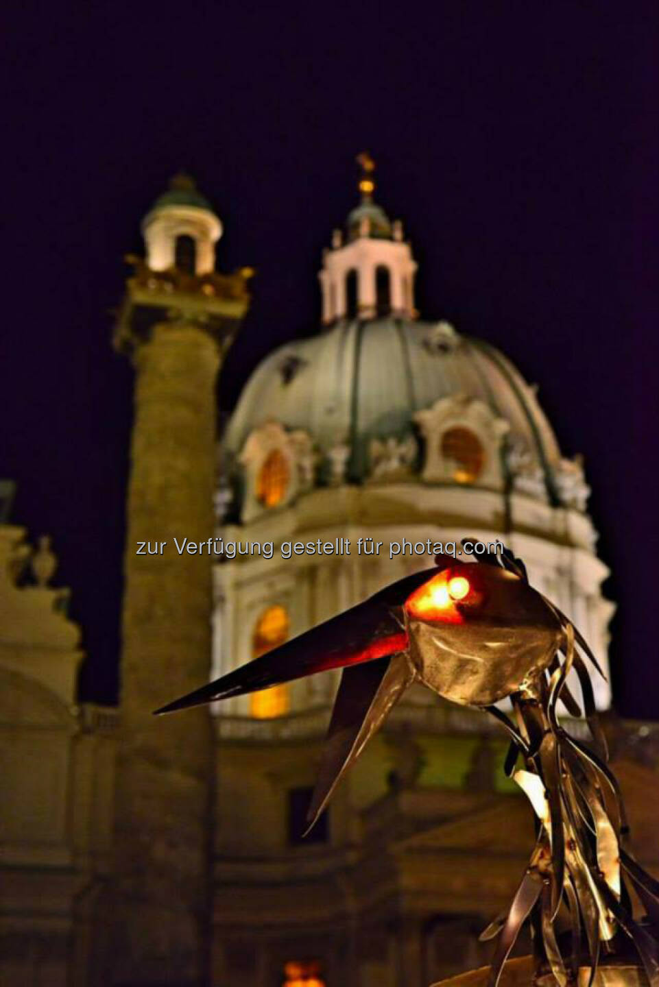 Rabe, Blech, Karlskirche, Wien, Lichter im Advent, www.fotomoldan.at