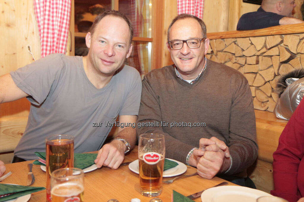 Alexander Knechtsberger (DocLX), Klaus Herzog (GF der KIG Karnischen Incoming GmbH Nassfeld), © DocLX Holding (10.12.2013) 