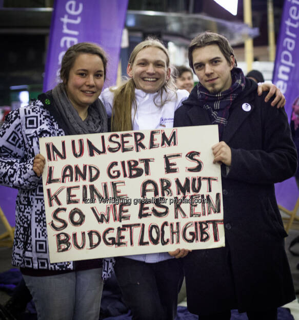 Piratenpartei: In unserem Land gibt es keine Armut, so wie es kein Budgetloch gibt, © Piratenpartei (15.12.2013) 