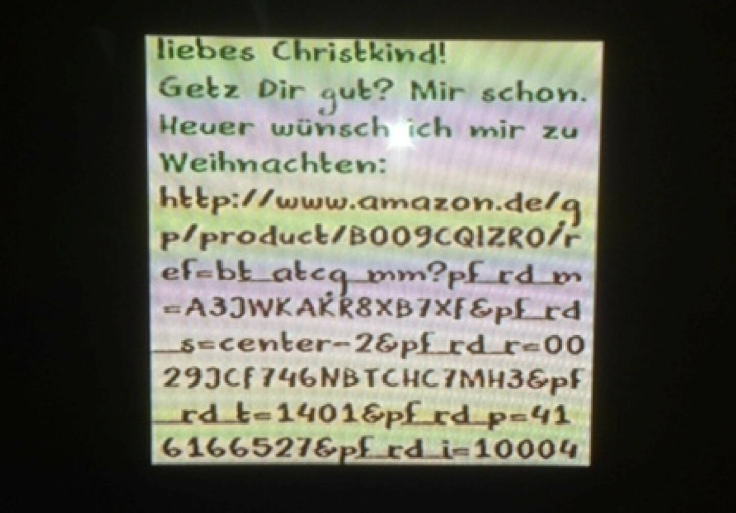 Brief an das Christkind 2013 (by Stermann / Grissemann)