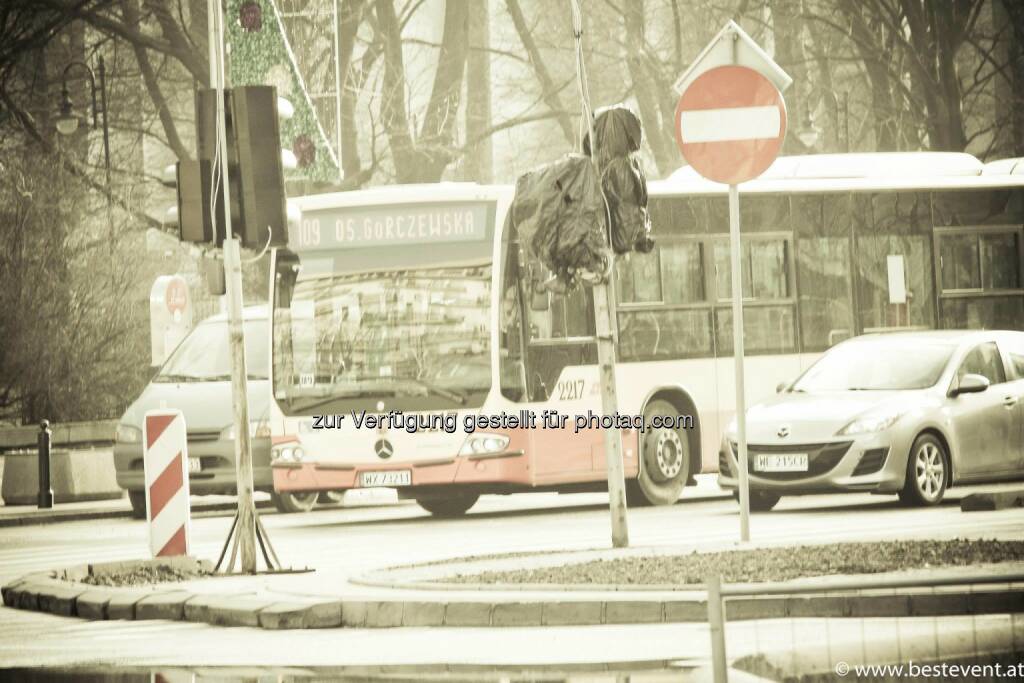 Warschau Bus, © Herbert Gmoser (25.12.2013) 