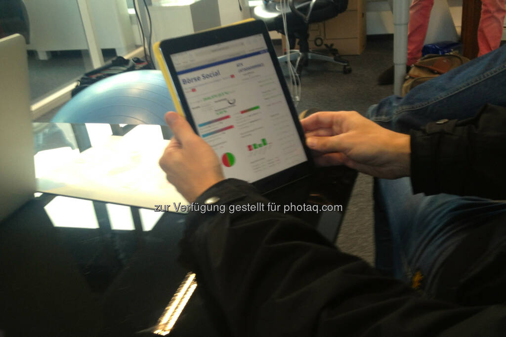 boerse-social.com: Eine frühe Version auf dem iPad (26.12.2013) 