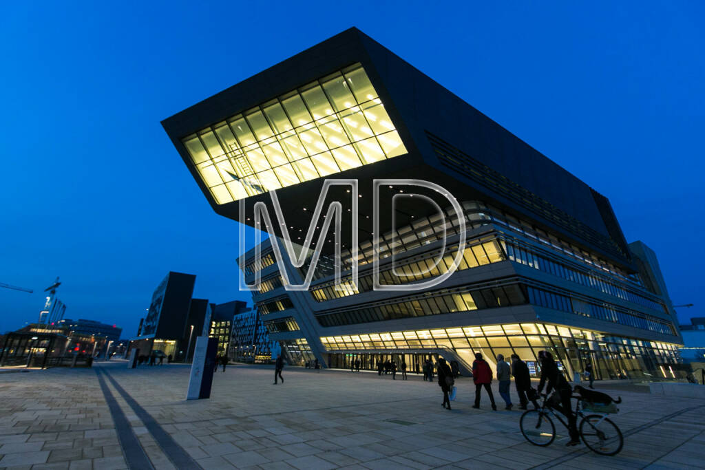 WU Campus Library & Learning Centre, Aussenansicht, © Martina Draper (17.01.2014) 