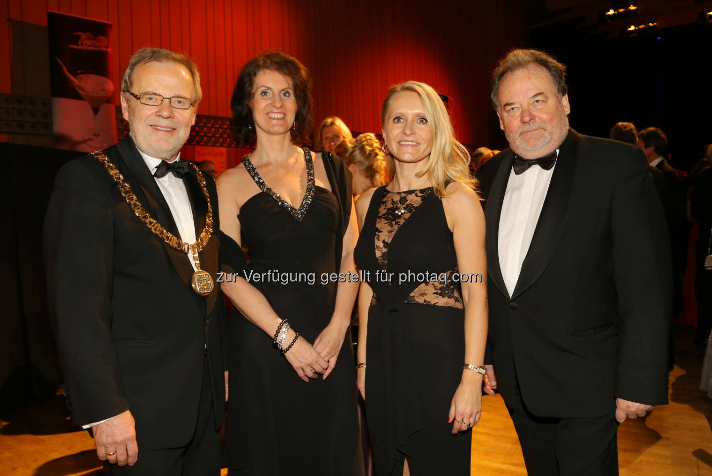 Rektor Richard Hagelauer (JKU), Vizerektorin Gabriele Kotsis (JKU), Vizerektorin Barbara Romauer (JKU), Vizerektor Friedrich Roithmayr, (JKU), JKU Ball 2014