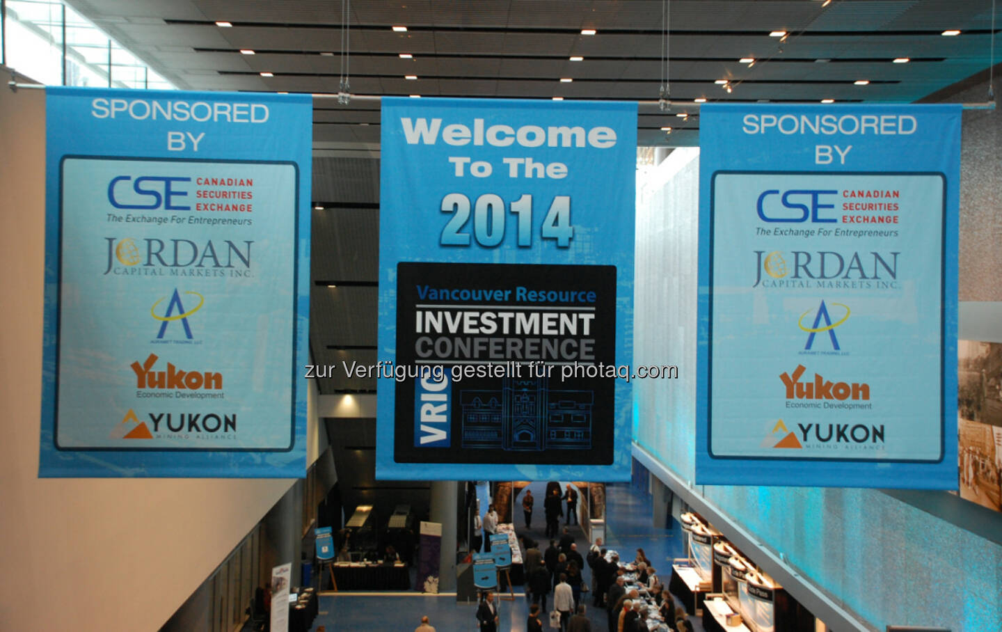 Entrance Banners at the 2014 Vancouver Resource Investment Conference