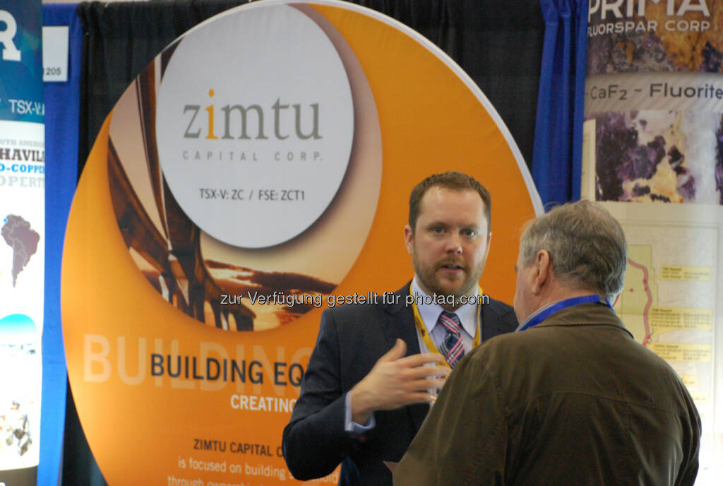 Sean Charland of Zimtu Capital Corp. at the 2014 Vancouver Resource Investment Conference, © Zimtu Capital Corp. (20.01.2014) 