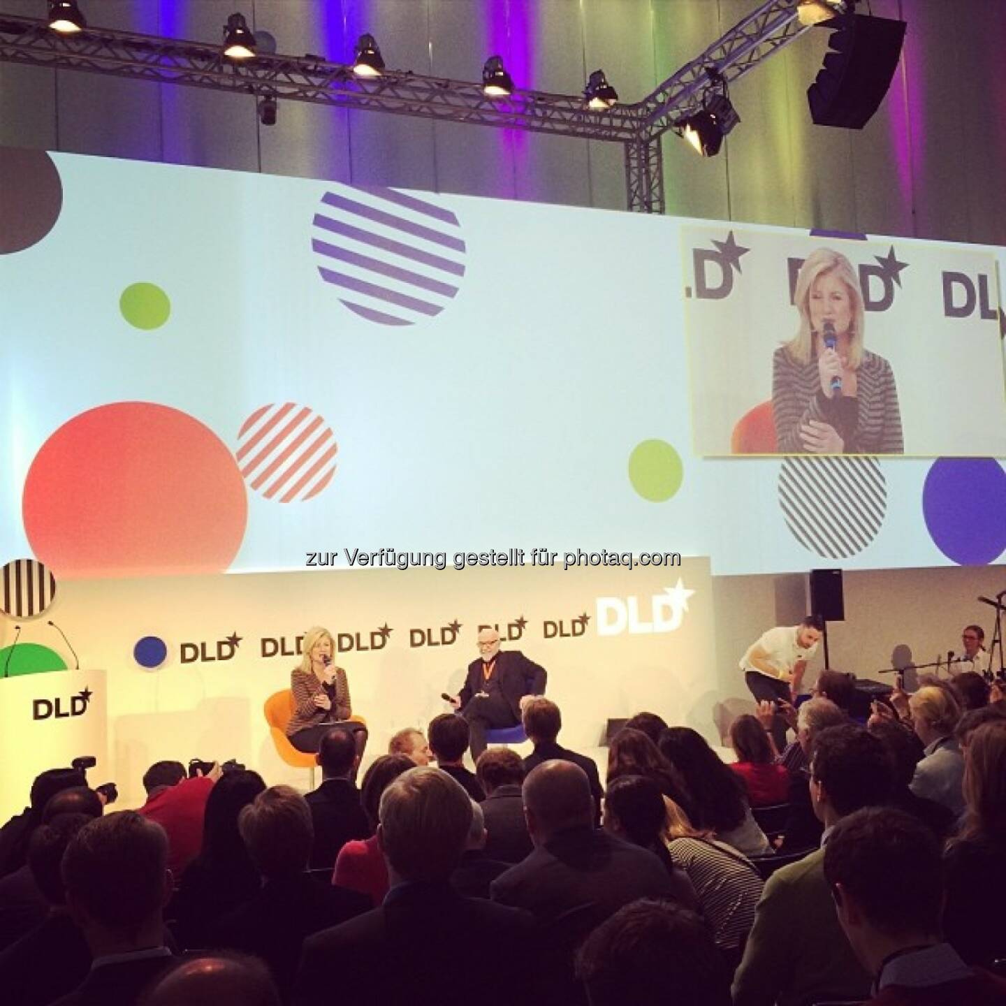 Arianna Huffington und Paulo Coelho auf der DLD (Digital-Life-Design)