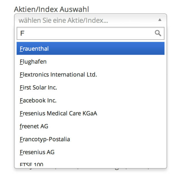 http://www.boerse-social.com am 20.1.2014:  Heute haben wir den Aktienchooser addiert. Rechts oben auf der Einstiegsseite zu finden. (20.01.2014) 