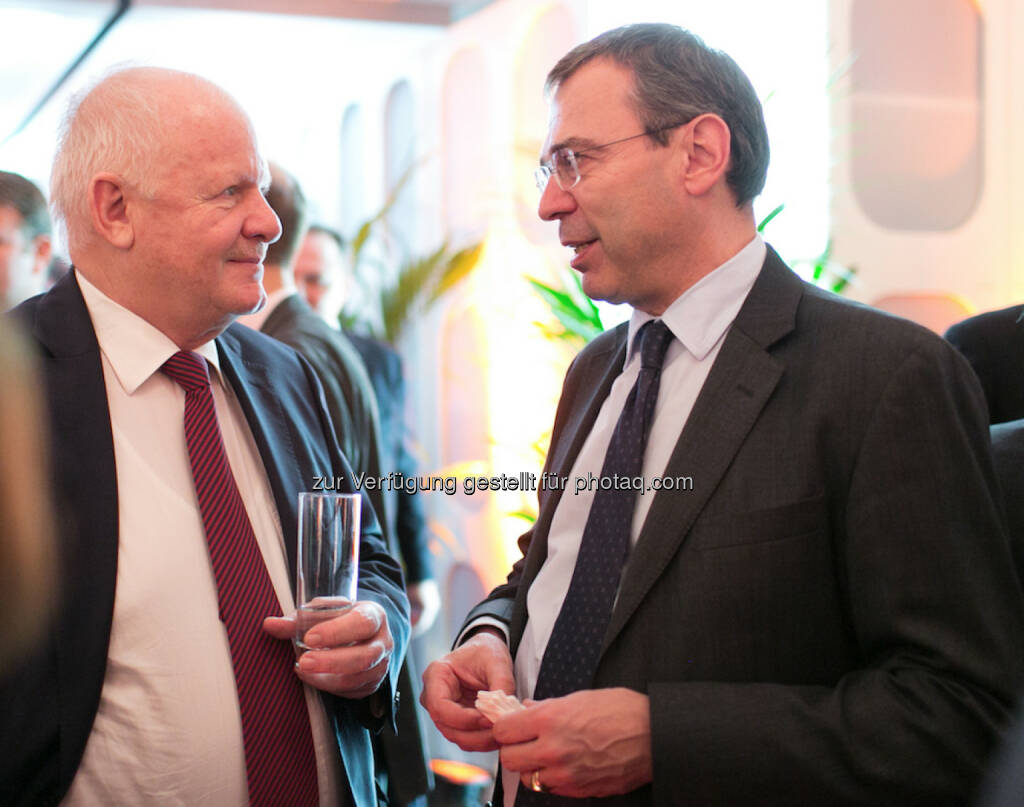 Reinhard Pinzer (Finanzvorstand Siemens Österreich) mit Michael Büttner (Managing Director Accenture Österreich) , © Accenture/Draper (22.01.2014) 