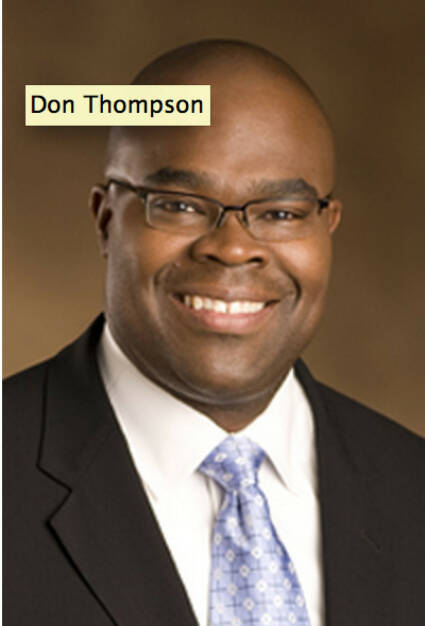 Don Thompson - CEO, McDonalds, © McDonald's (Homepage) (26.01.2014) 
