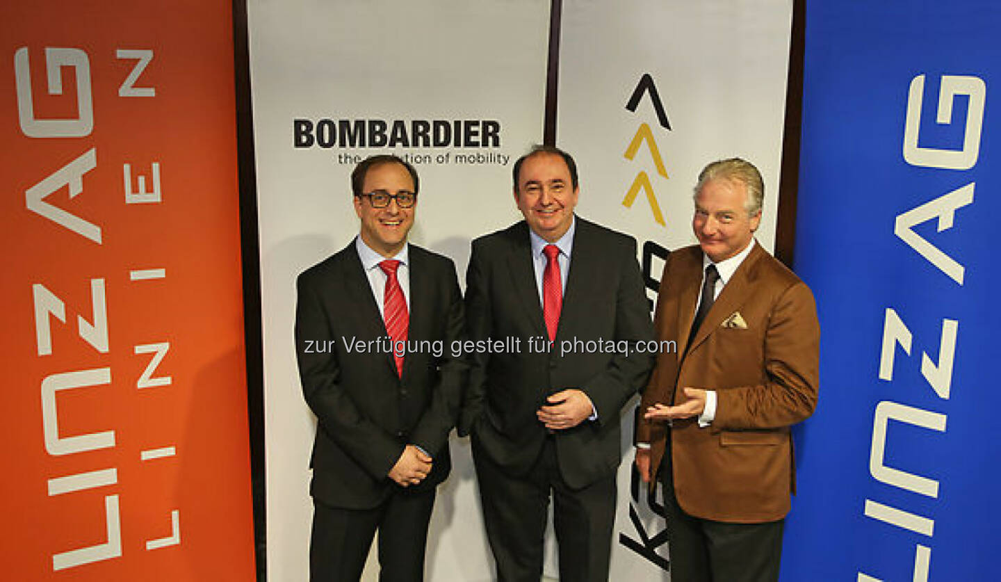 Germar Wacker (Bombardier), Erich Haider (Linz AG), Kari Kapsch (Kapsch CarrierCom) 