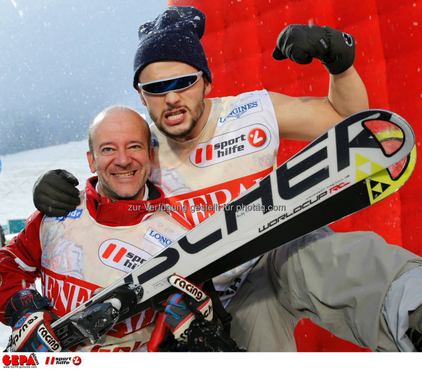 Sporthilfe Charity Race. Bild zeigt Andy Lee Lang und Lukas Ploechl (Trackshittaz).
Foto: GEPA pictures/ Wolfgang Grebien