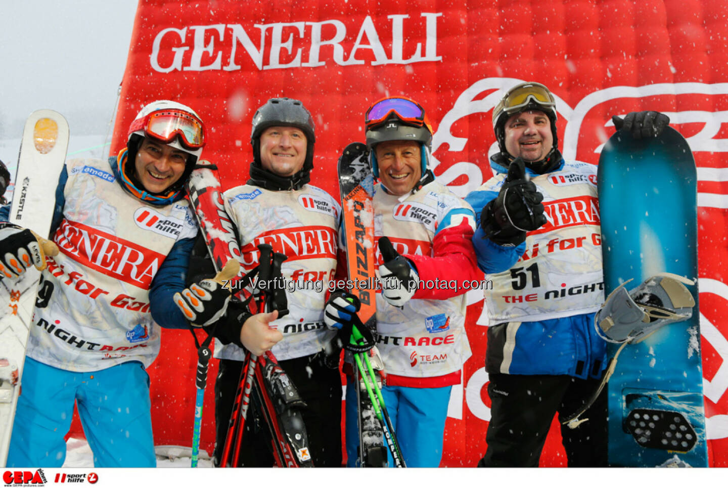 Sporthilfe Charity Race. Bild zeigt Christian Kohl, Alexander Lerch, Hans Enn und Walter Burian (Team Samsung).
Foto: GEPA pictures/ Wolfgang Grebien