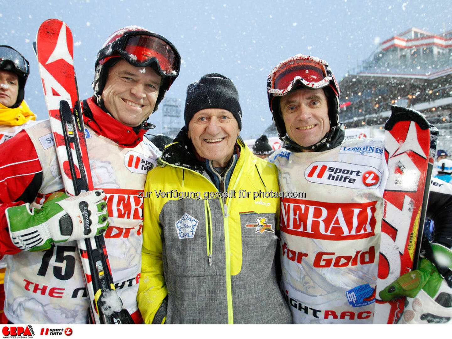 Sporthilfe Charity Race. Bild zeigt Rudolf Obauer, Charly Kahr und Karl Obauer. Foto: GEPA pictures/ Harald Steiner