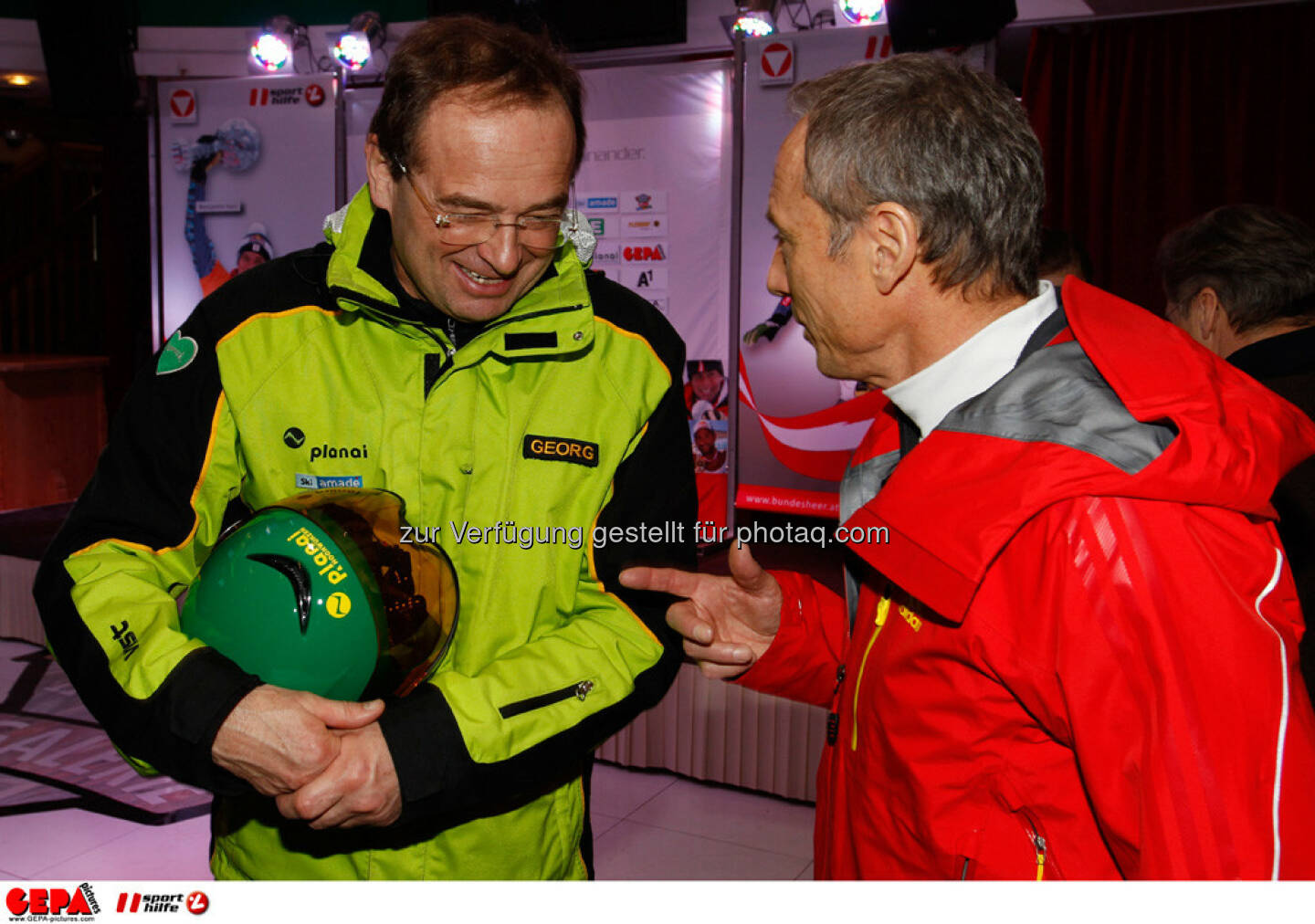 Sporthilfe Charity Race. Bild zeigt Georg Bliem und Geschaeftsfuehrer Anton Schutti (Sporthilfe). Foto: GEPA pictures/ Harald Steiner