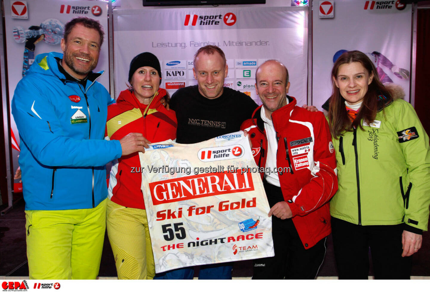 Sporthilfe Charity Race. Bild zeigt Armin Assinger, Brigitte Obermoser, Stefan Koubek und Andy Lee Lang.
Foto: GEPA pictures/ Harald Steiner