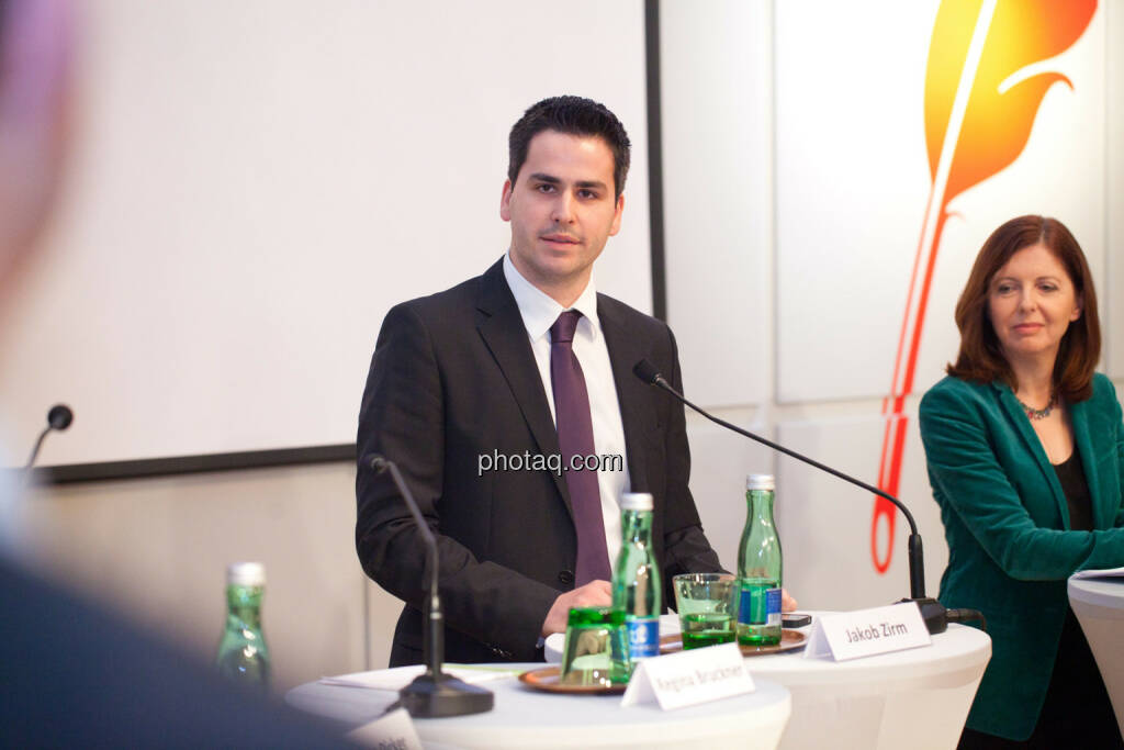 Jakob Zirm, Waltraud Langer, © Michaela Mejta für finanzmarktfoto.at (30.01.2014) 