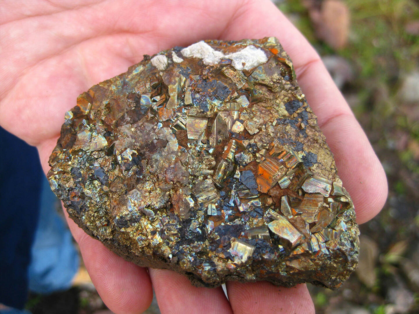 Pargera Gold Mine, Papua Neu Guinea, Gesteinsbrocken mit Gold